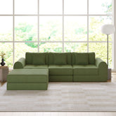 Modular convertible sofa bed that can be freely combined for versatile floor seating